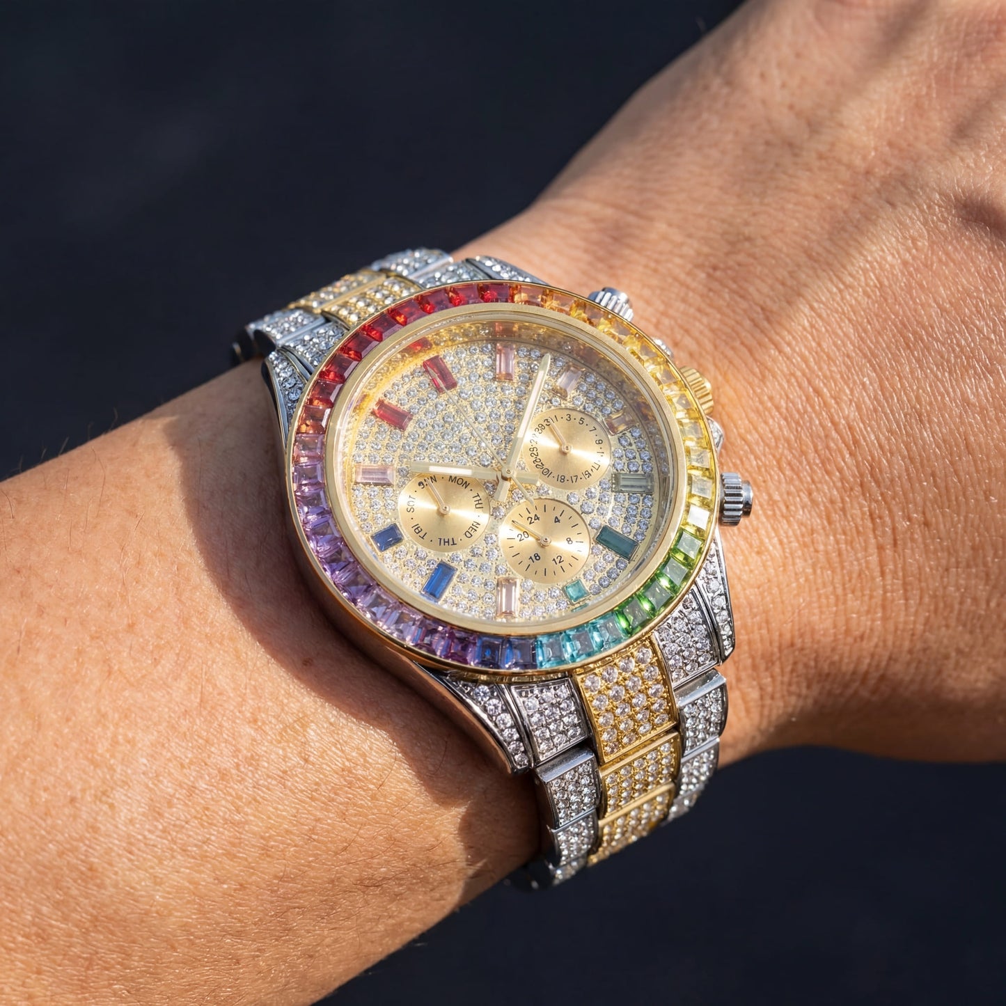 ICED OUT "SOLLINI" UHR - ICERAIN JEWELRY