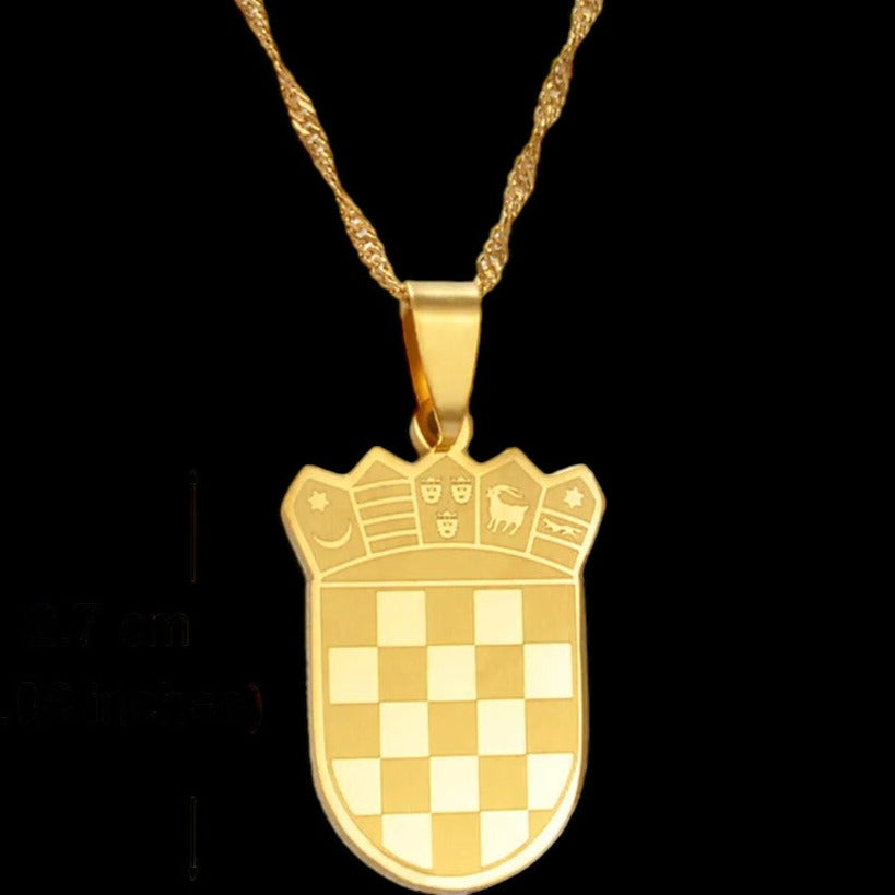 Luxus Edelstahl "Croatia V2" Länderkette