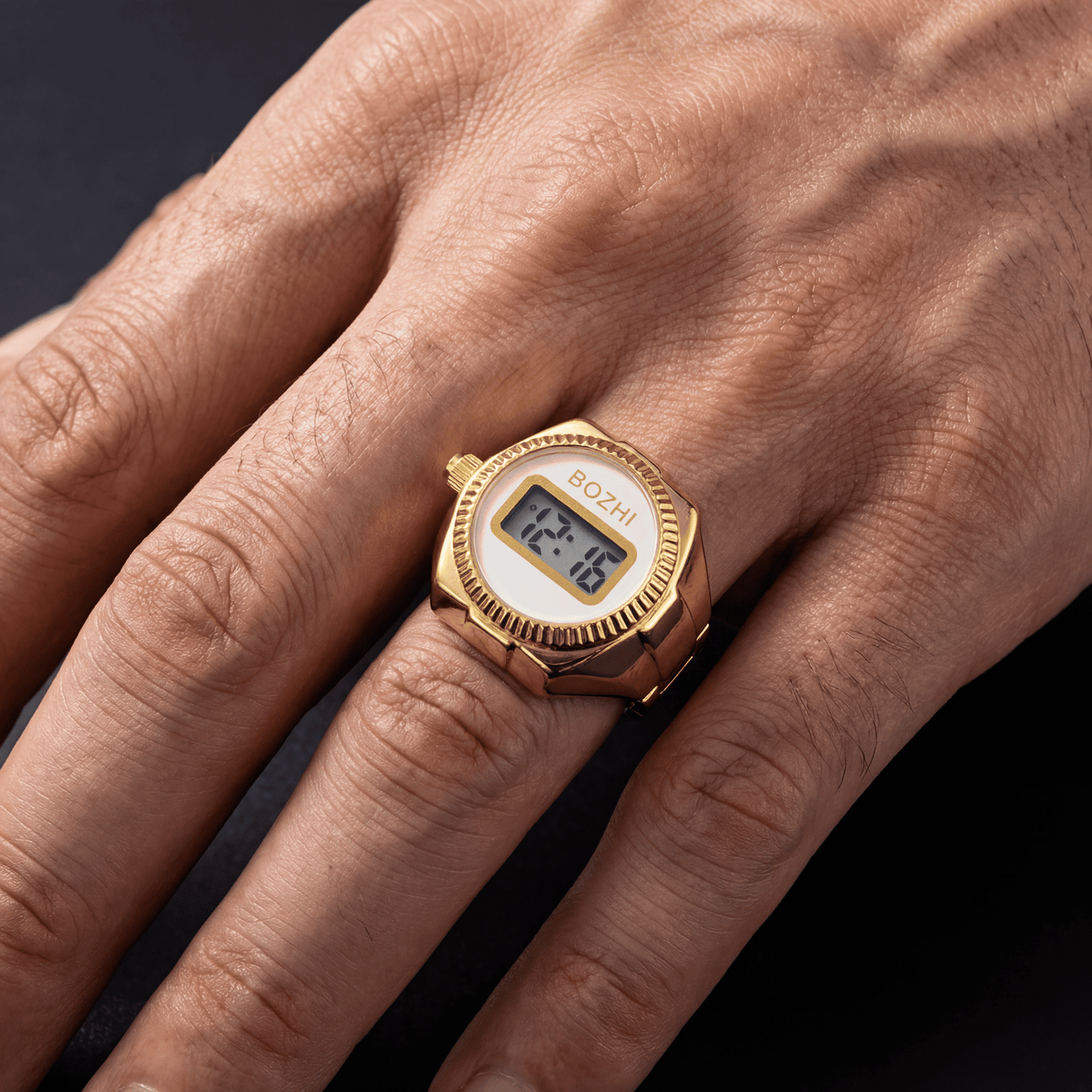 EDELSTAHL "OROLOGIO" RING - ICERAIN JEWELRY