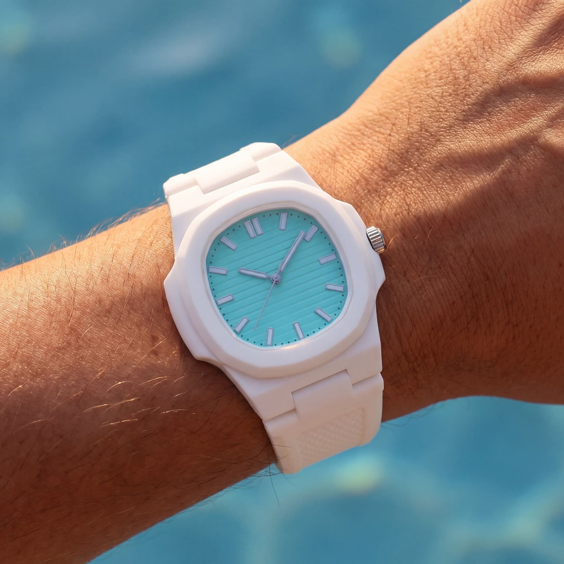 EDELSTAHL "WHITE WRIST" UHR - ICERAIN JEWELRY
