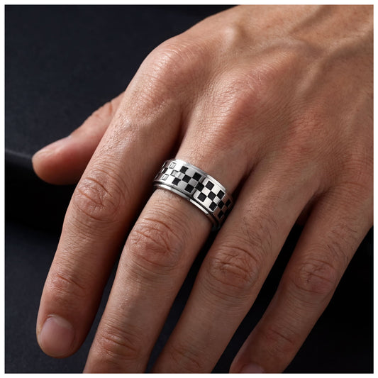 EDELSTAHL "RACE" RING - ICERAIN JEWELRY
