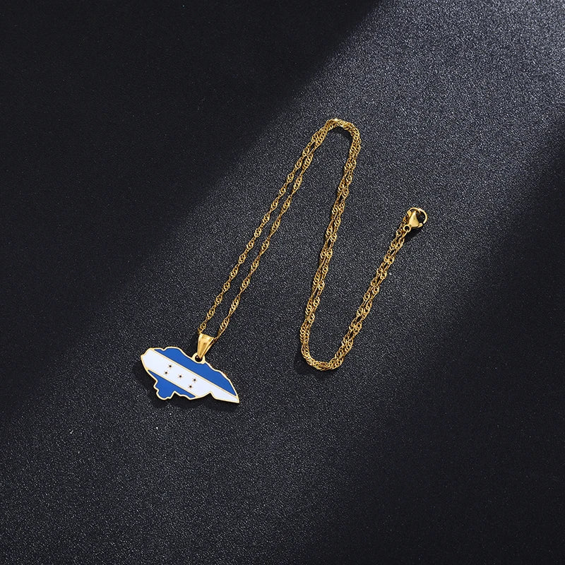 EDELSTAHL "HONDURAS" LÄNDERKETTE - ICERAIN JEWELRY