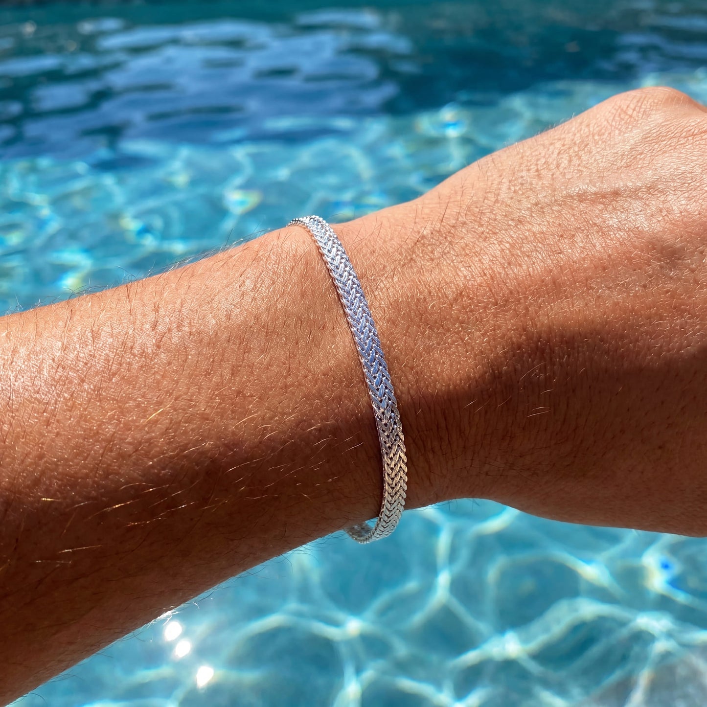 925S SILVER 2,8MM "NET" ARMBAND - ICERAIN JEWELRY