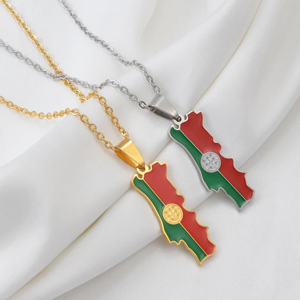 EDELSTAHL "PORTUGAL V3" LÄNDERKETTE - ICERAIN JEWELRY