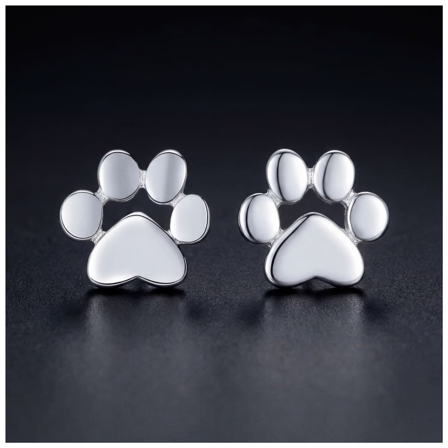 925S SILVER "DOG" OHRRINGE - ICERAIN JEWELRY