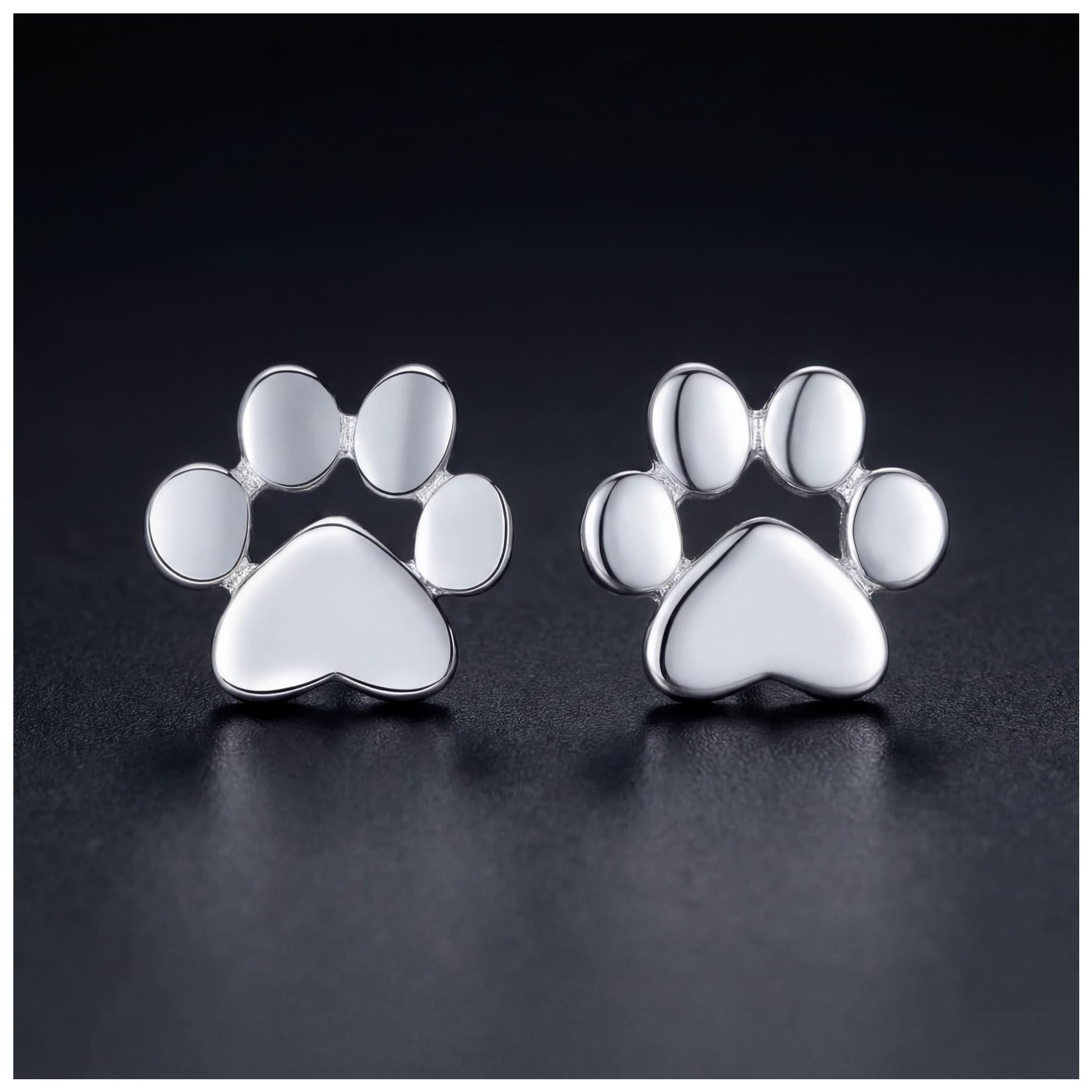 925S SILVER "DOG" OHRRINGE - ICERAIN JEWELRY