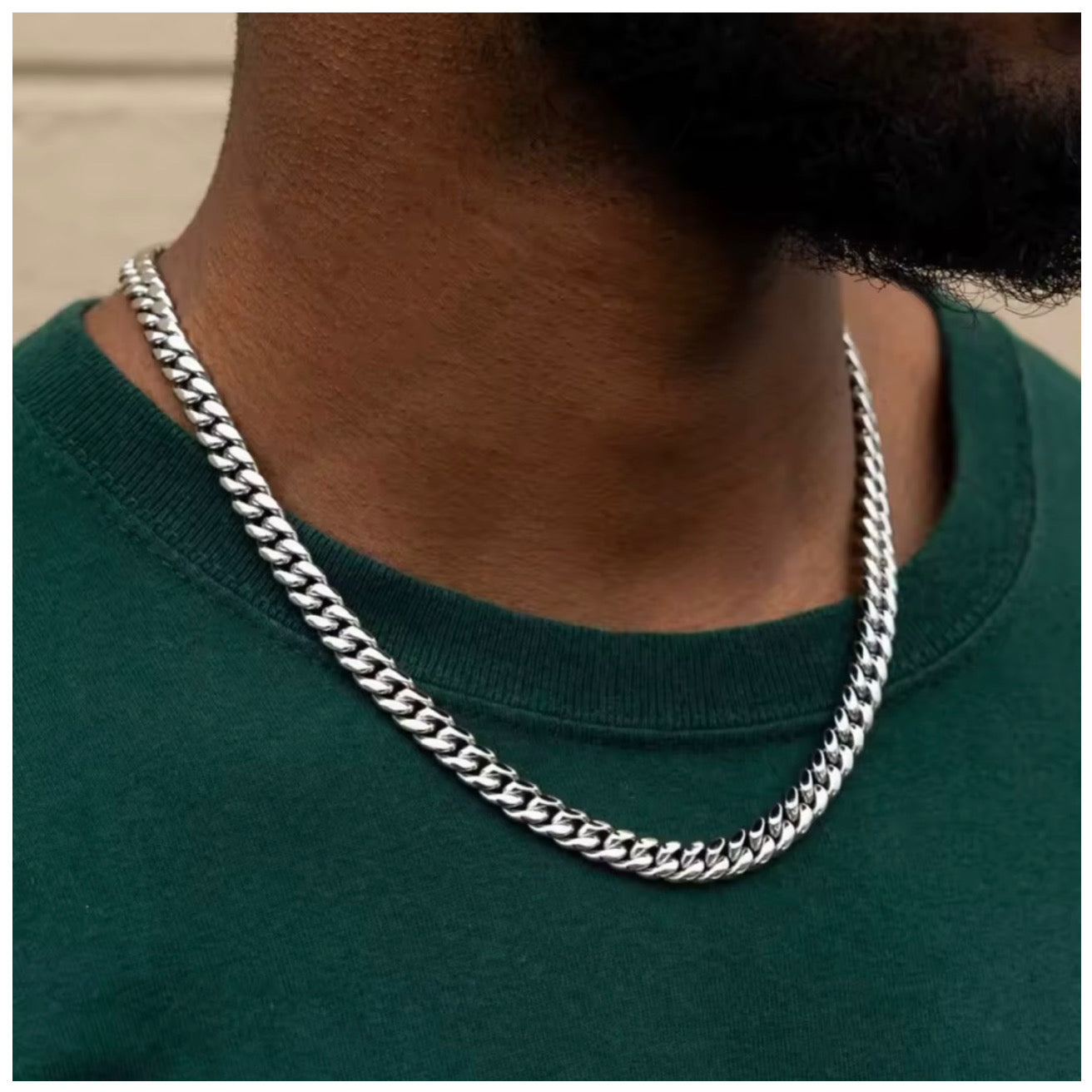 925S SILVER "CUBAN" KETTE