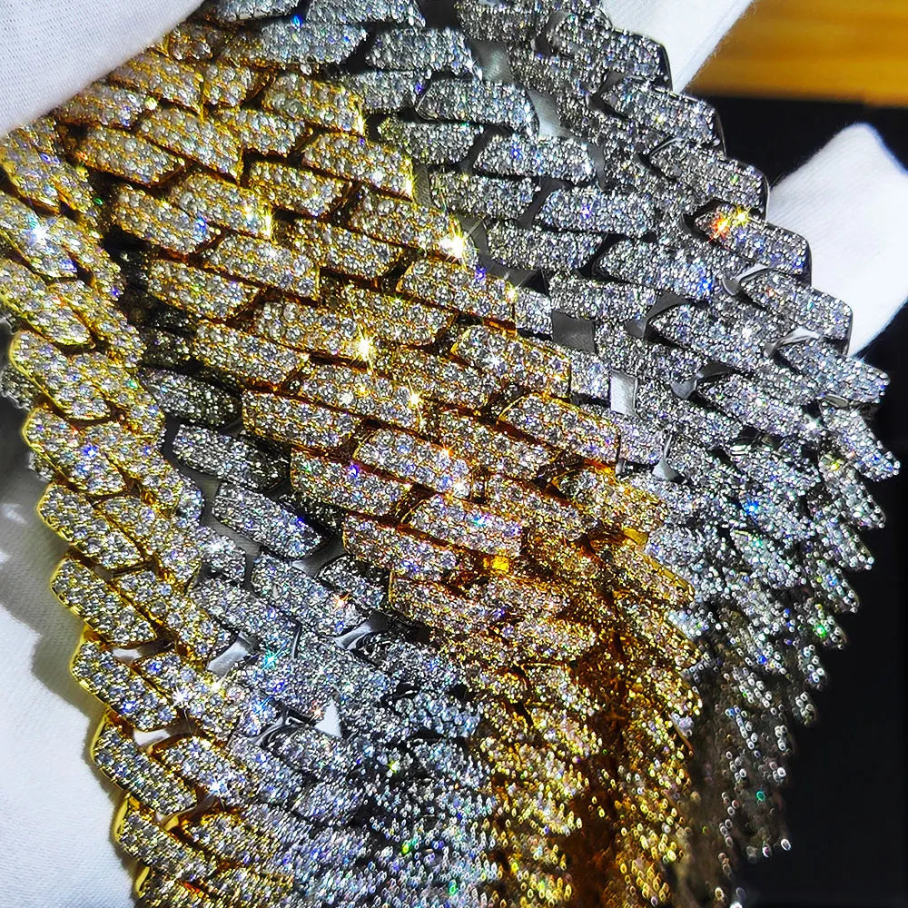 ICED OUT 10-14MM "GOLD PRONG CUBAN" ARMBAND [HEAVY VERSION]