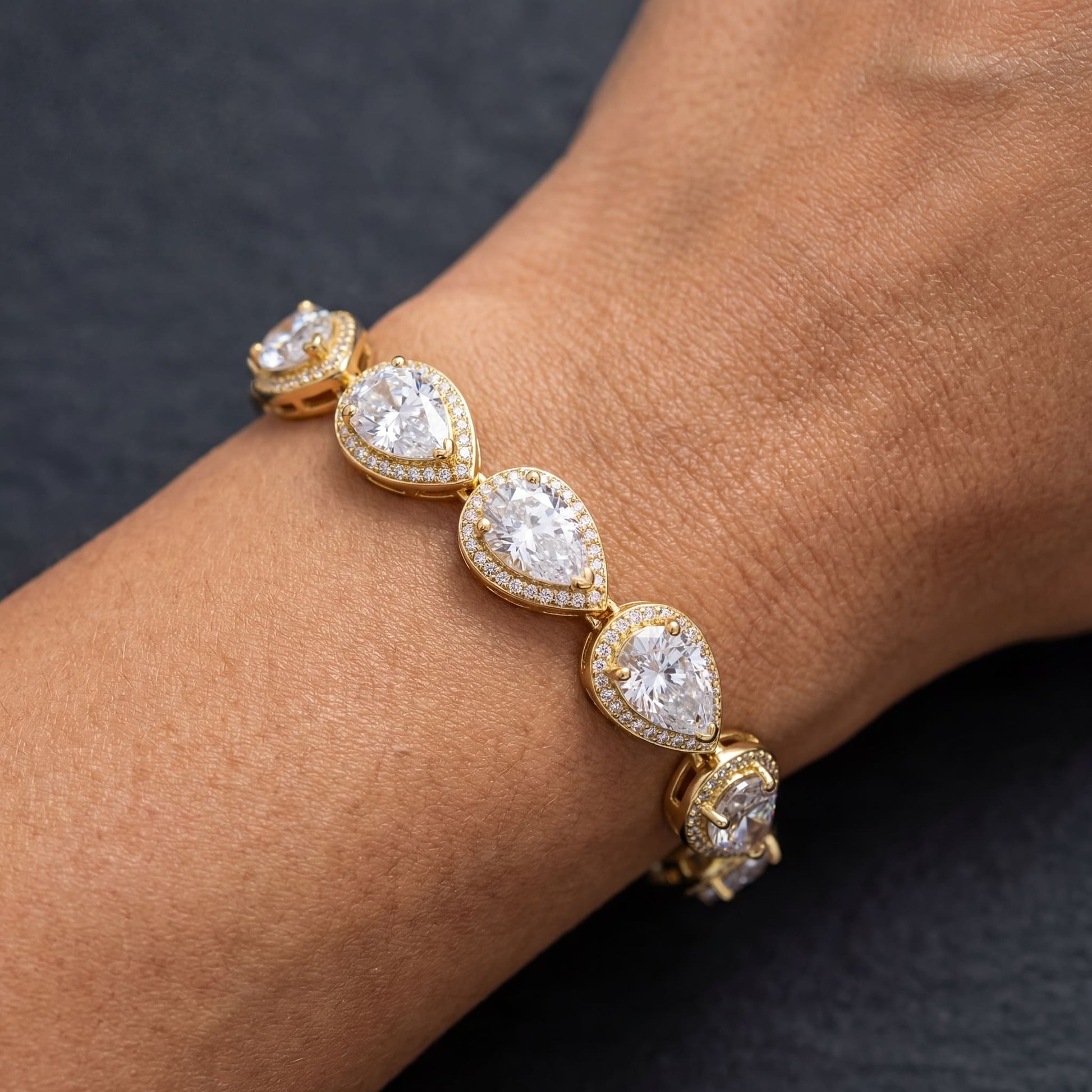 ICED OUT "CRYING TEAR" ARMBAND - ICERAIN JEWELRY