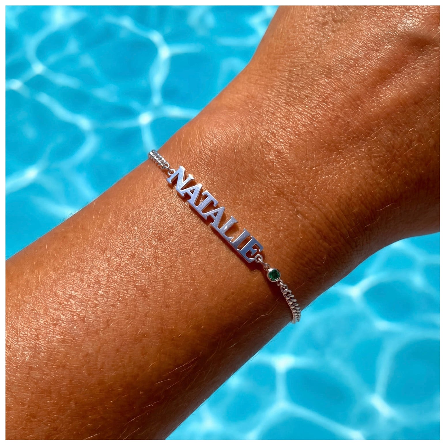 PERSONALISIERTES EDELSTAHL "LELOR" ARMBAND - ICERAIN JEWELRY