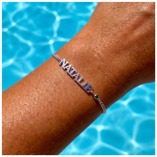 PERSONALISIERTES EDELSTAHL "LELOR" ARMBAND - ICERAIN JEWELRY