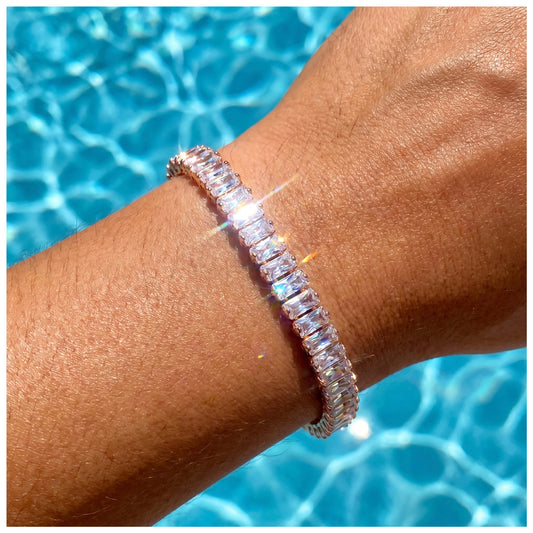ICED OUT 5MM "ROSEGOLD SHINO" ARMBAND - ICERAIN JEWELRY
