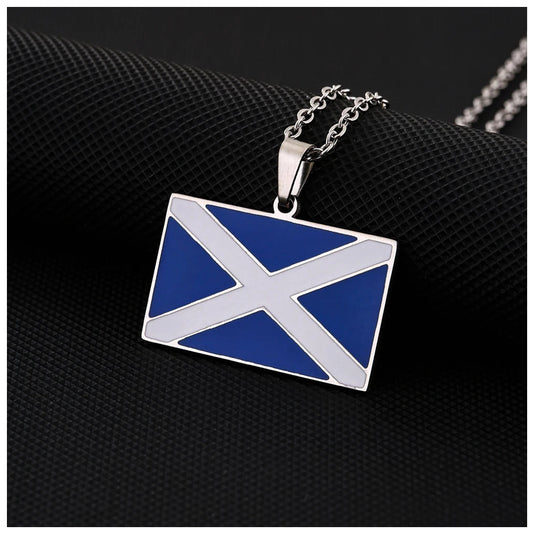 EDELSTAHL "SCOTLAND FLAG" LÄNDERKETTE - ICERAIN JEWELRY