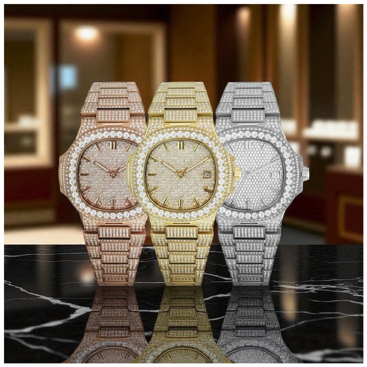 ICED OUT 43MM "FERANOIR" UHR - ICERAIN JEWELRY
