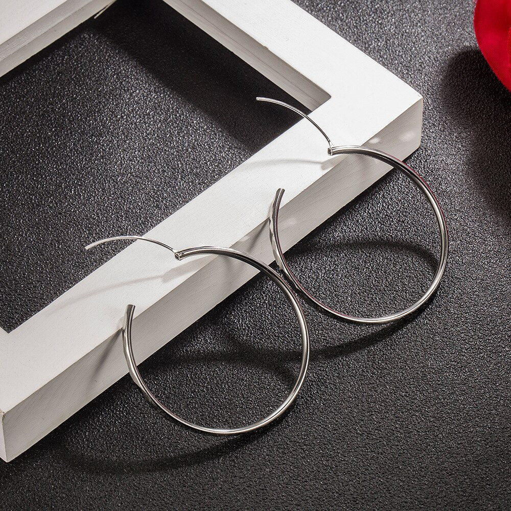 925S SILVER "HOOP V2" OHRRINGE - ICERAIN JEWELRY