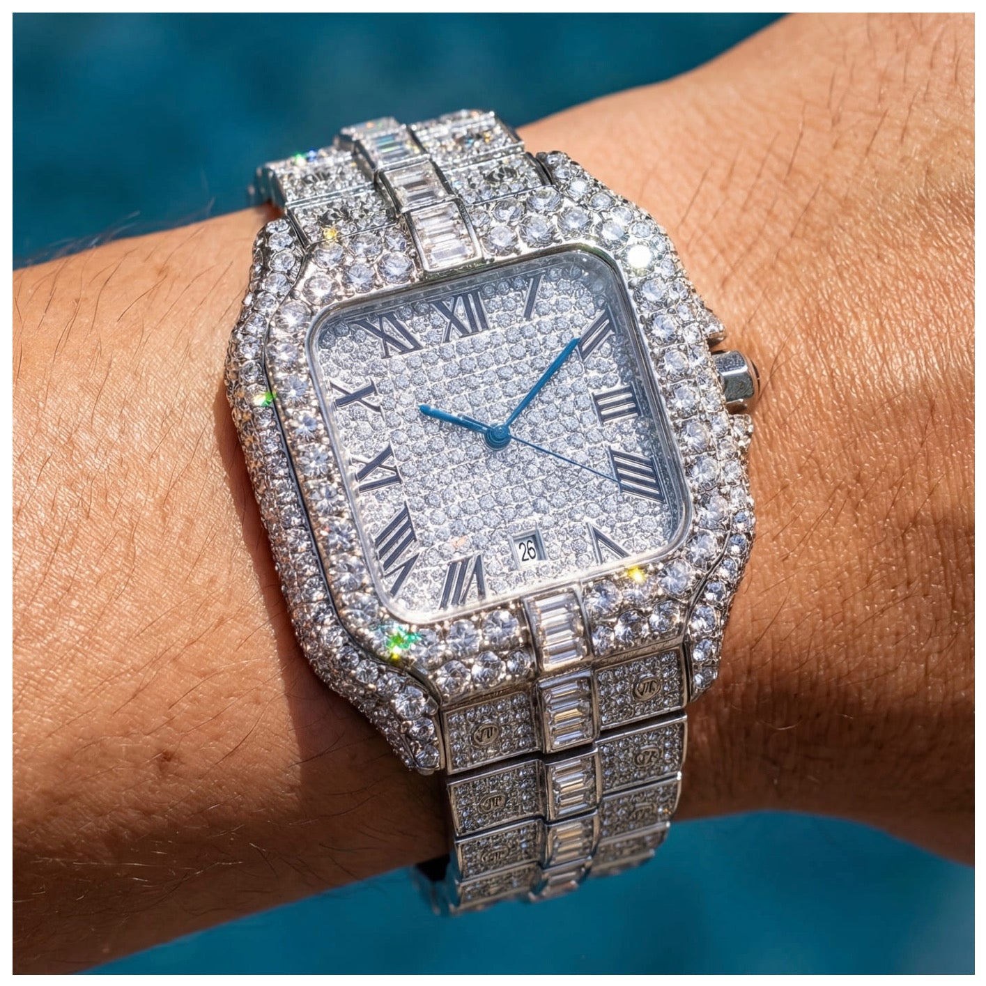 ICED OUT "PIAZZA V5" UHR - ICERAIN JEWELRY