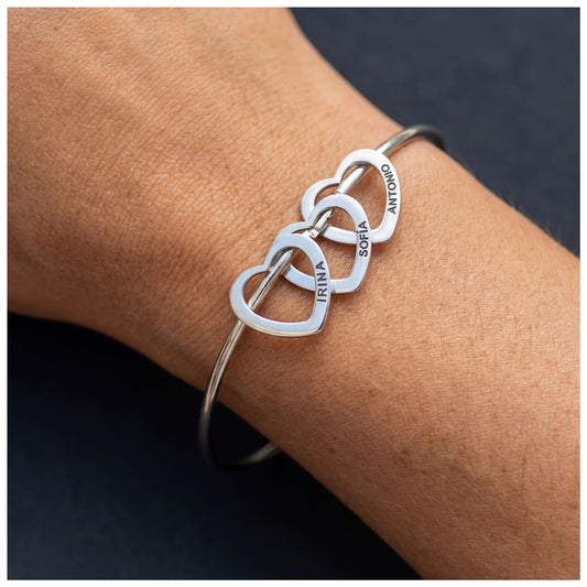 PERSONALISIERTES EDELSTAHL "RING" ARMBAND - ICERAIN JEWELRY