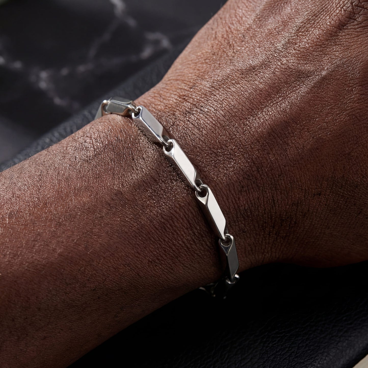 EDELSTAHL 4MM "SILVER PARONI" ARMBAND - ICERAIN JEWELRY