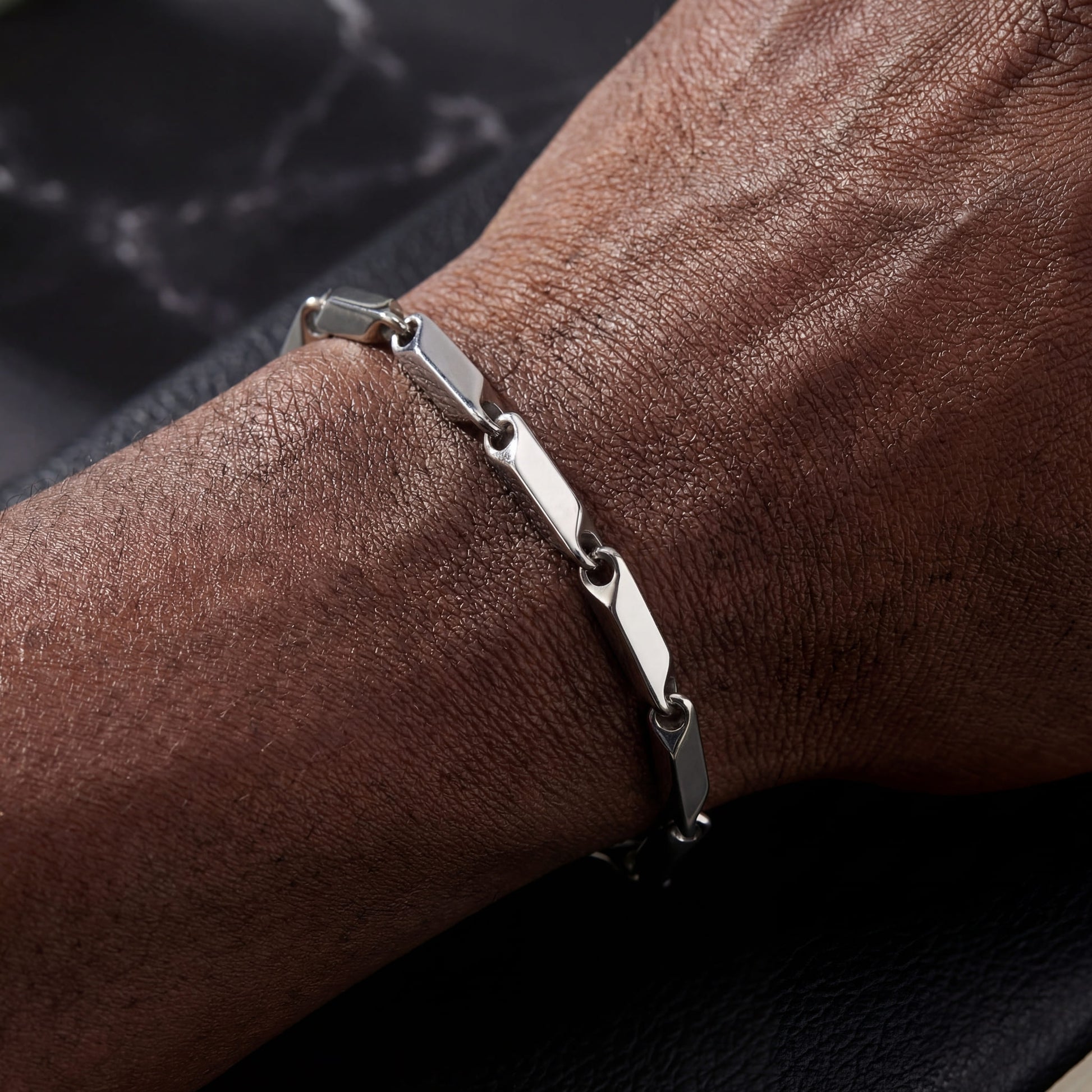 EDELSTAHL 4MM "SILVER PARONI" ARMBAND - ICERAIN JEWELRY