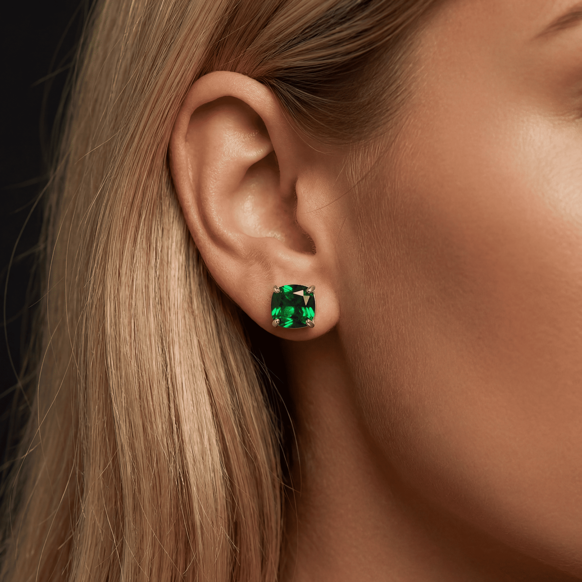 ICED OUT "GREEN VERSAILLE" OHRRINGE - ICERAIN JEWELRY