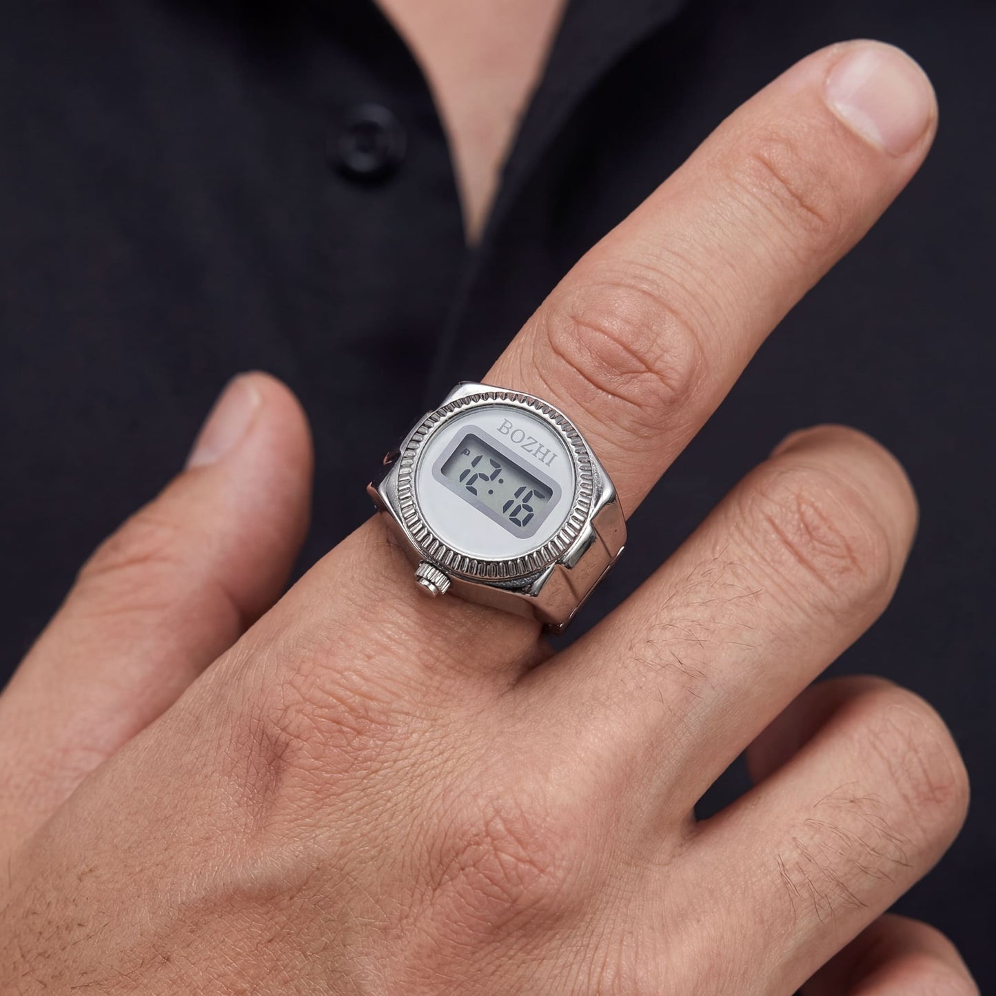 EDELSTAHL "OROLOGIO" RING - ICERAIN JEWELRY