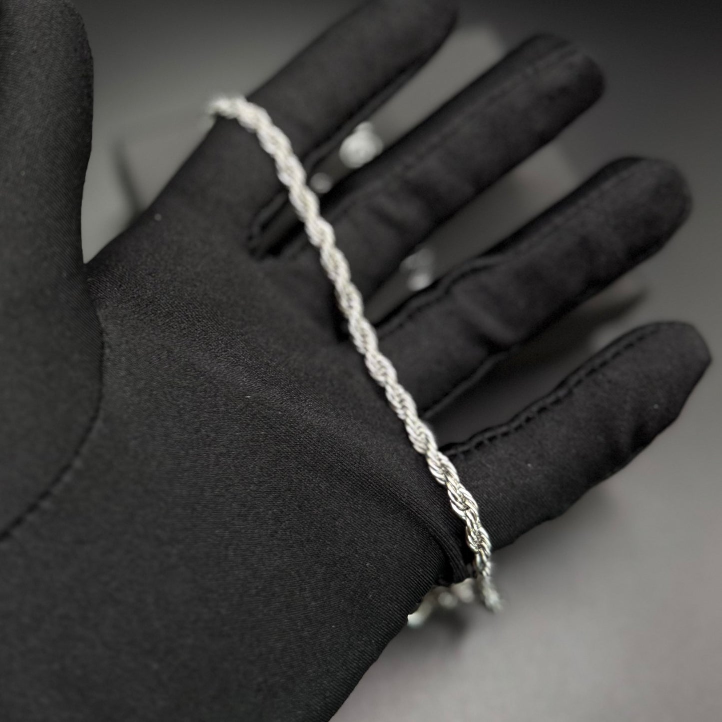 EDELSTAHL "SILVER ROPE" ARMBAND - ICERAIN JEWELRY