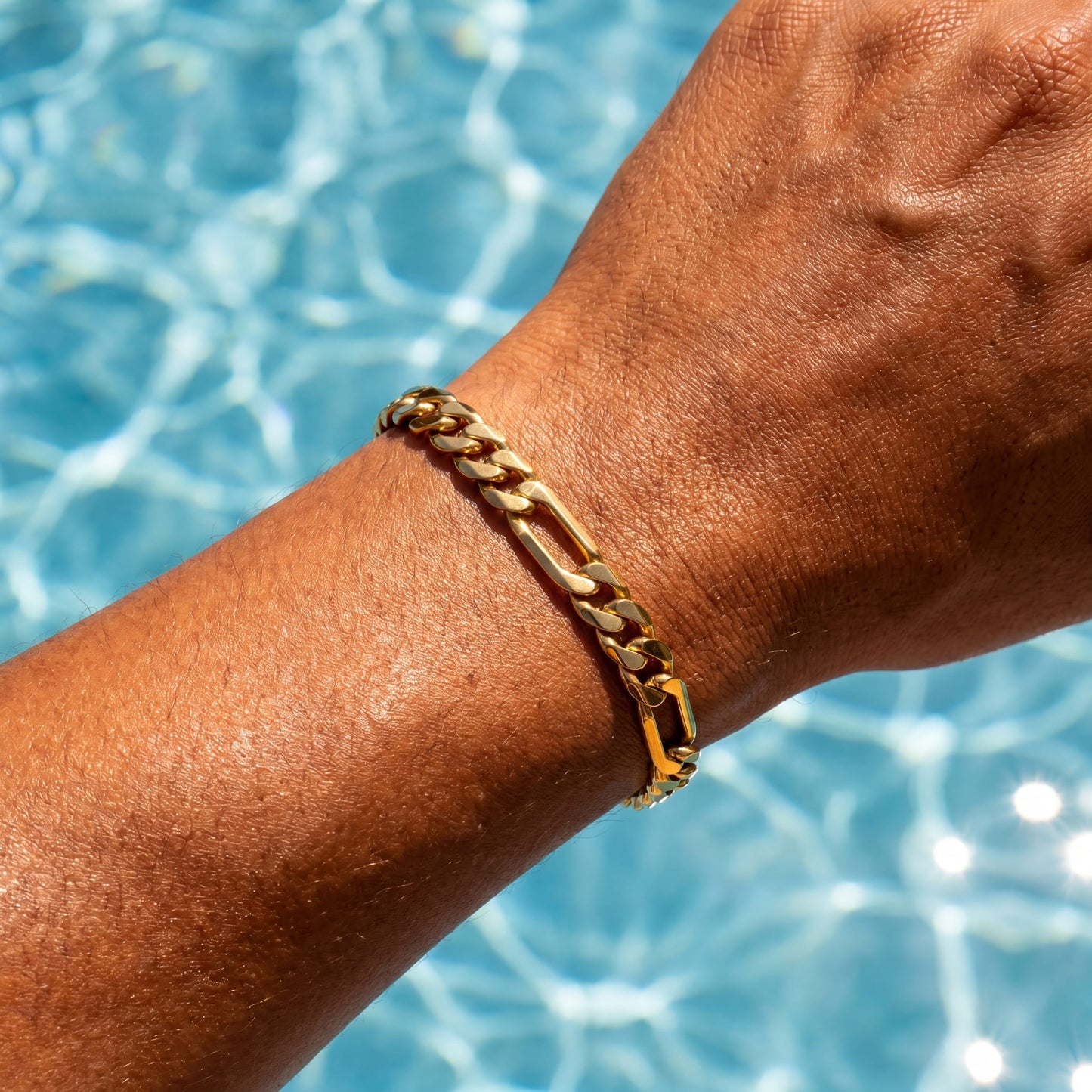 EDELSTAHL 7MM "FIGARO" ARMBAND - ICERAIN JEWELRY