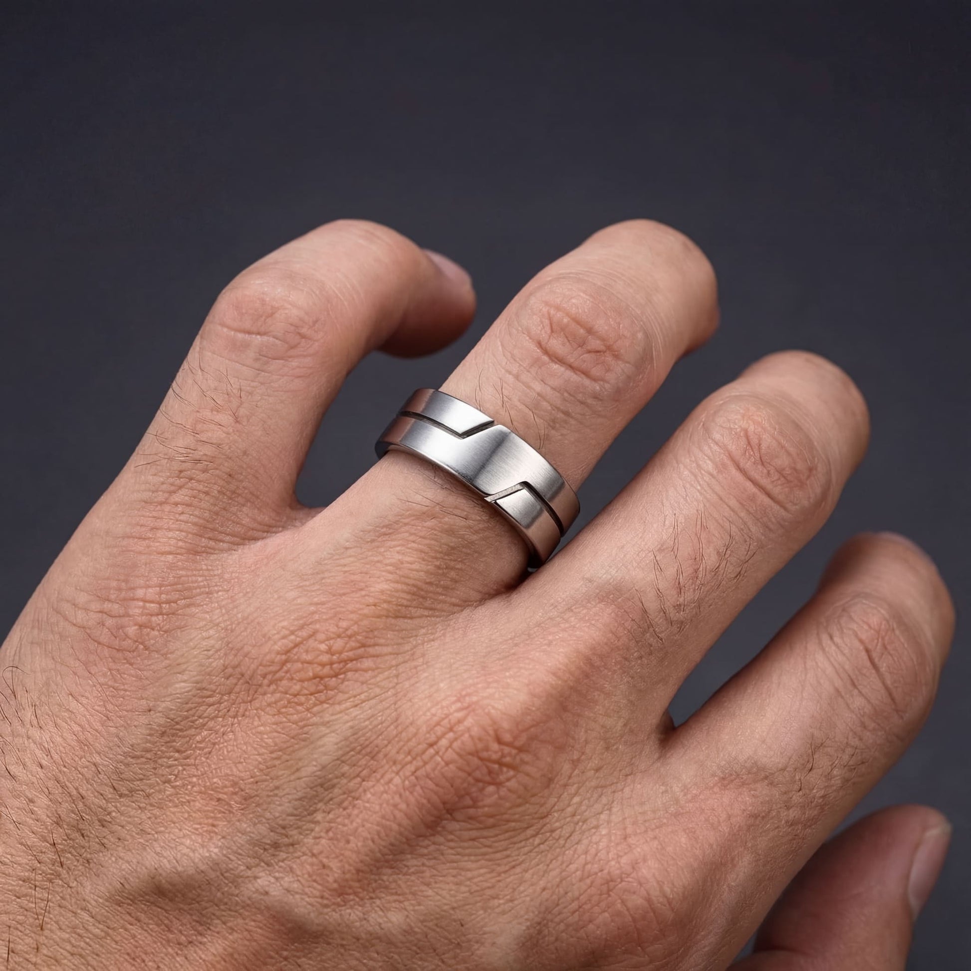 EDELSTAHL "HERLO" RING - ICERAIN JEWELRY