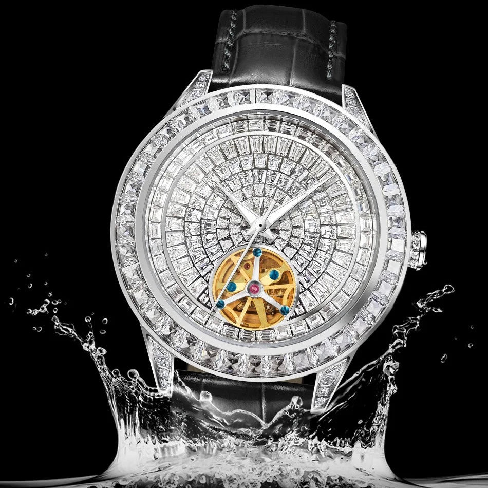 ICED OUT AUTOMATIK "FACE" UHR - ICERAIN JEWELRY