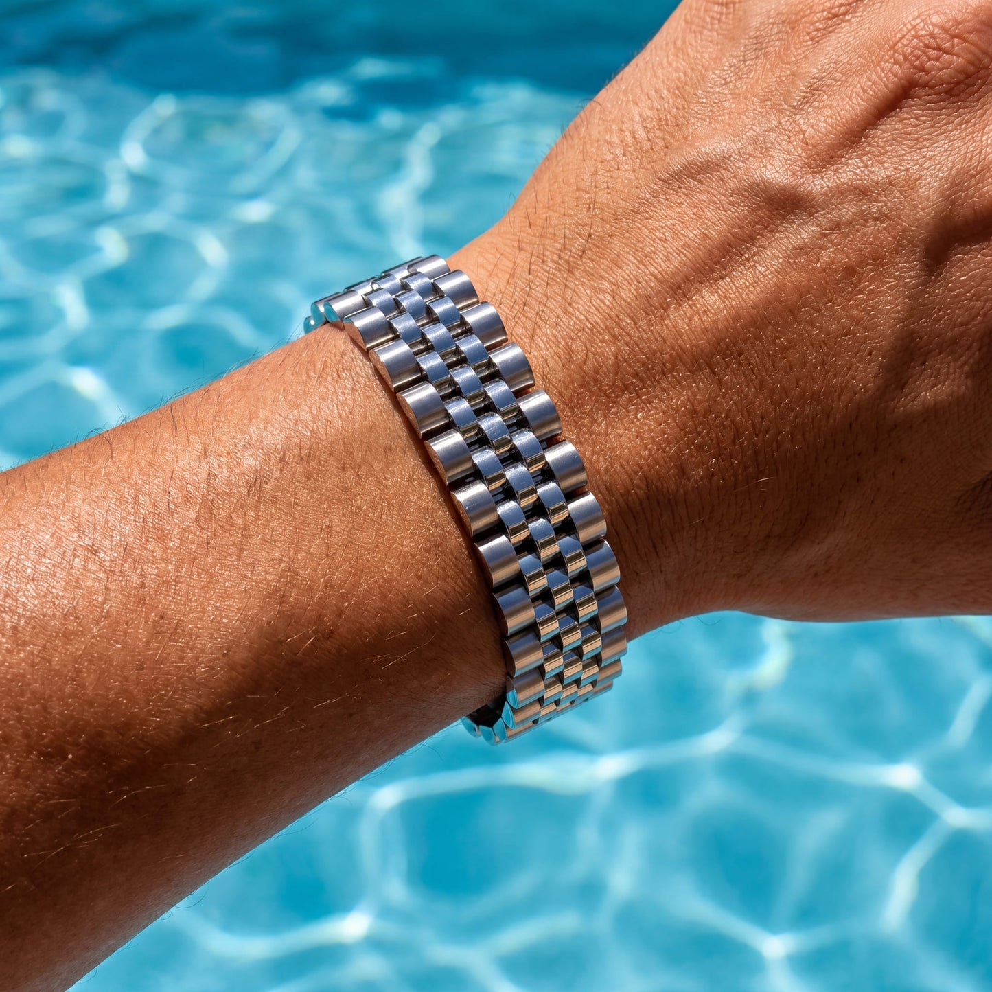 EDELSTAHL 15MM "JUBILEE" ARMBAND - ICERAIN JEWELRY