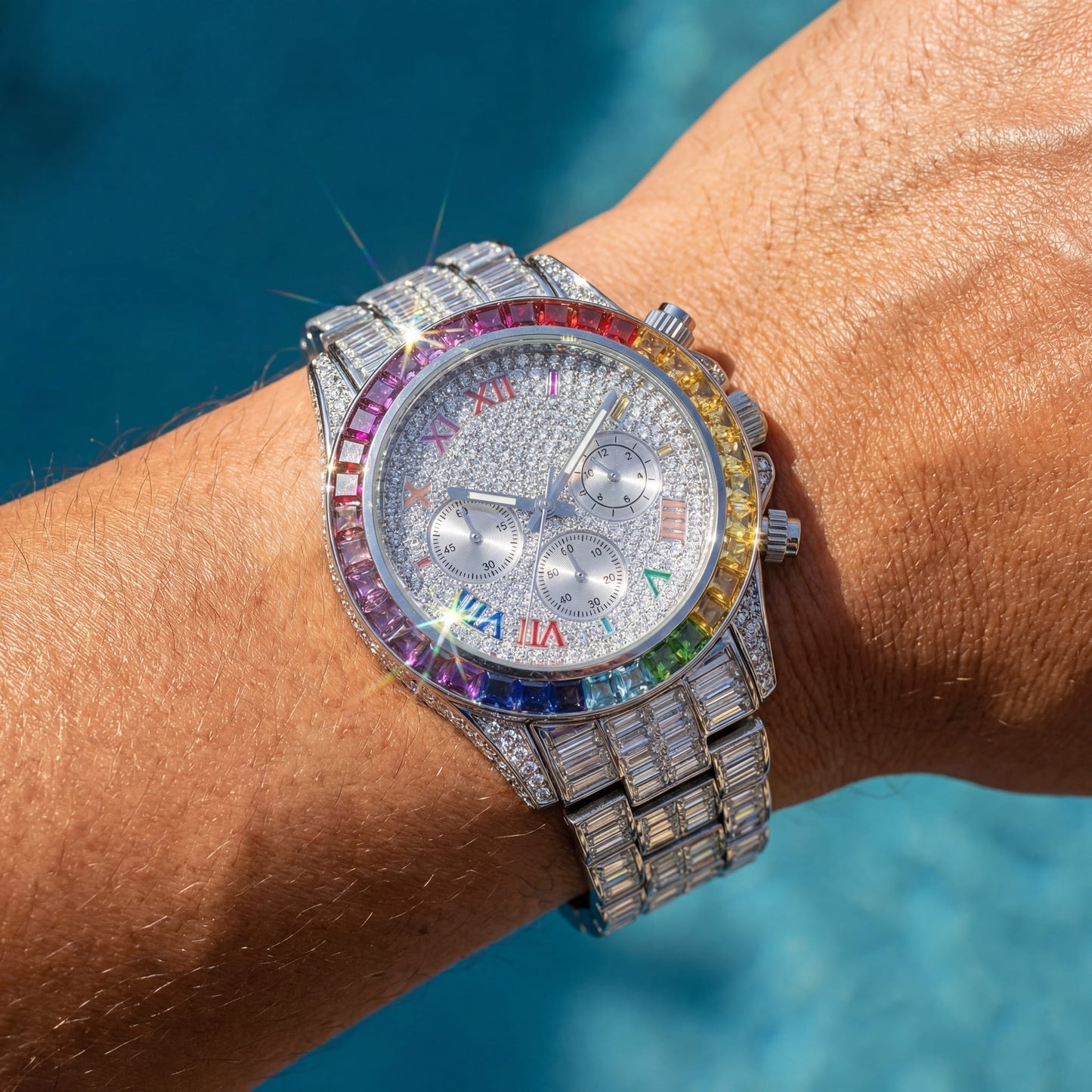 ICED OUT "MOSAIC V2" UHR - ICERAIN JEWELRY
