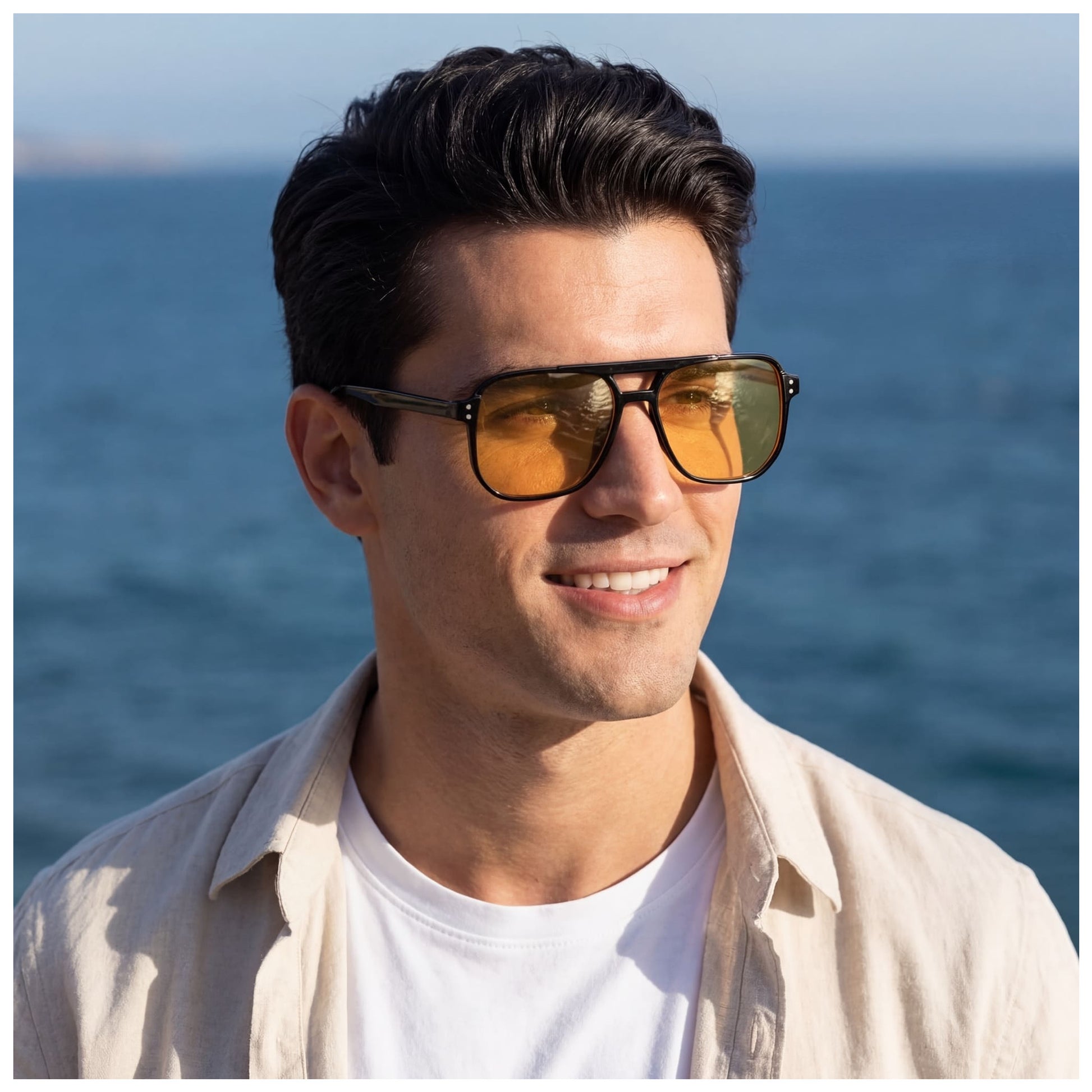 SALE | EDELSTAHL "ORANGE VINTAGE" SONNENBRILLE - ICERAIN JEWELRY