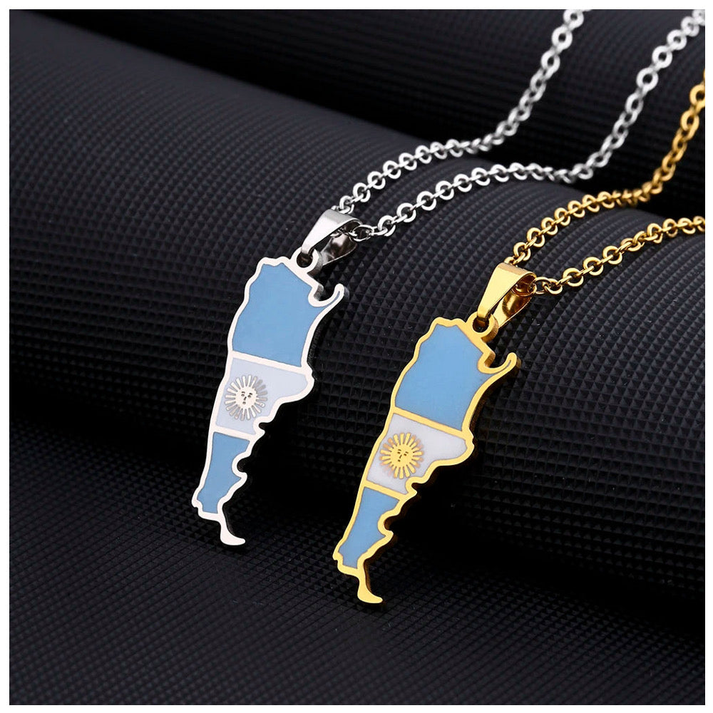 EDELSTAHL "ARGENTINA" LÄNDERKETTE - ICERAIN JEWELRY