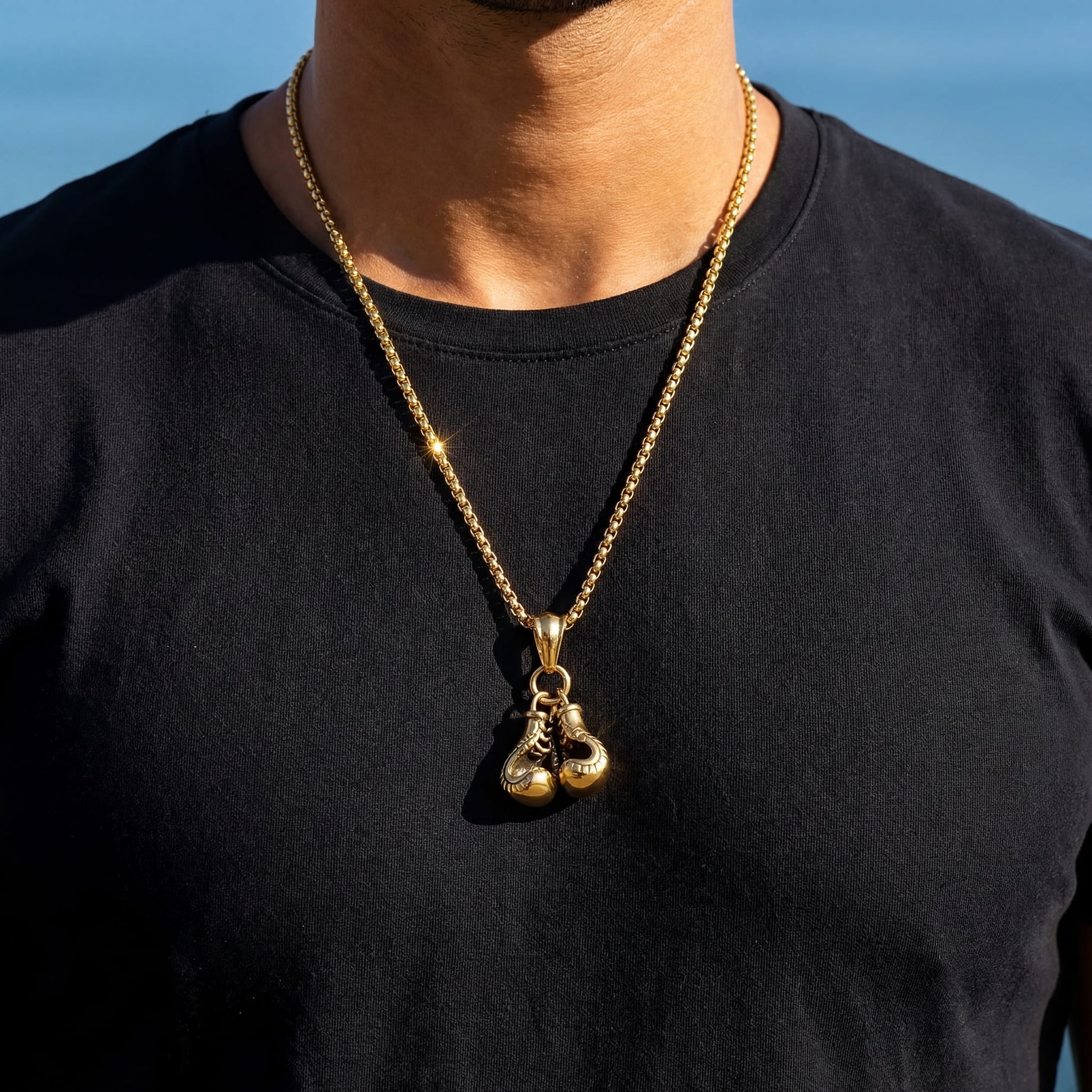 EDELSTAHL "BOXING GLOVE" KETTE - ICERAIN JEWELRY