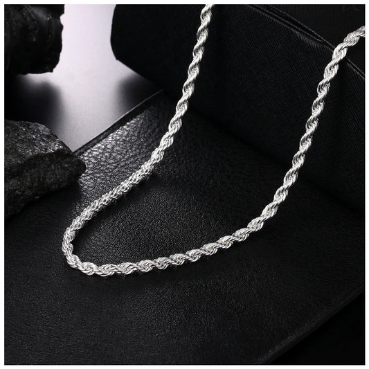 925S SILVER "ROPE" KETTE - ICERAIN JEWELRY