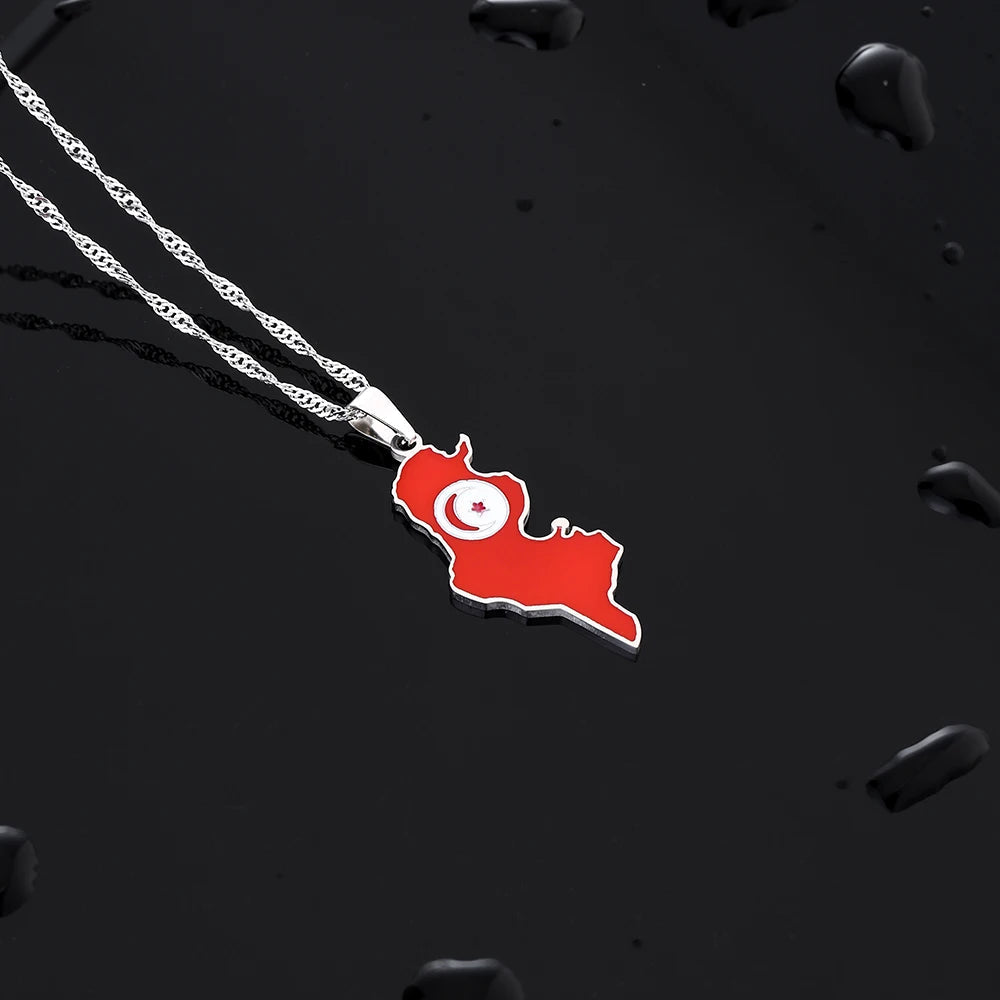 EDELSTAHL "TUNESIA" LÄNDERKETTE - ICERAIN JEWELRY