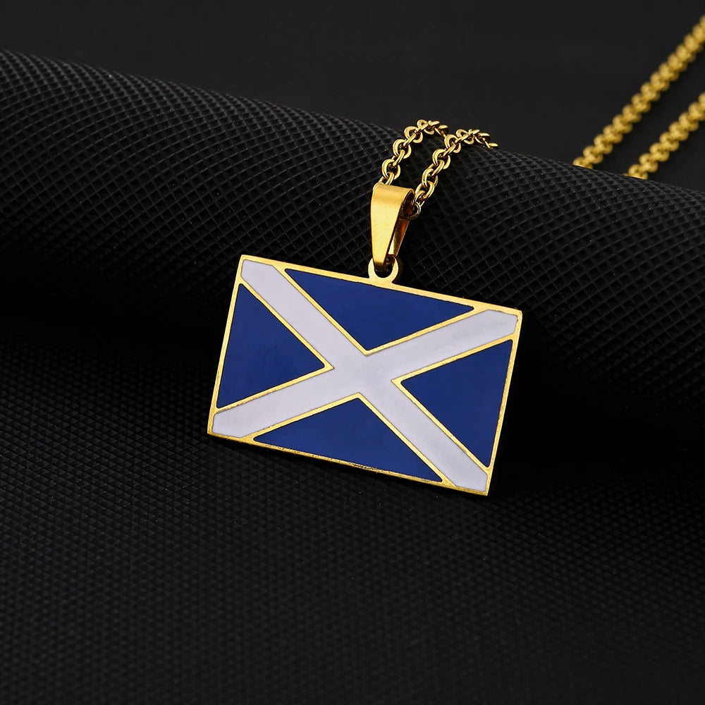 EDELSTAHL "SCOTLAND FLAG" LÄNDERKETTE - ICERAIN JEWELRY