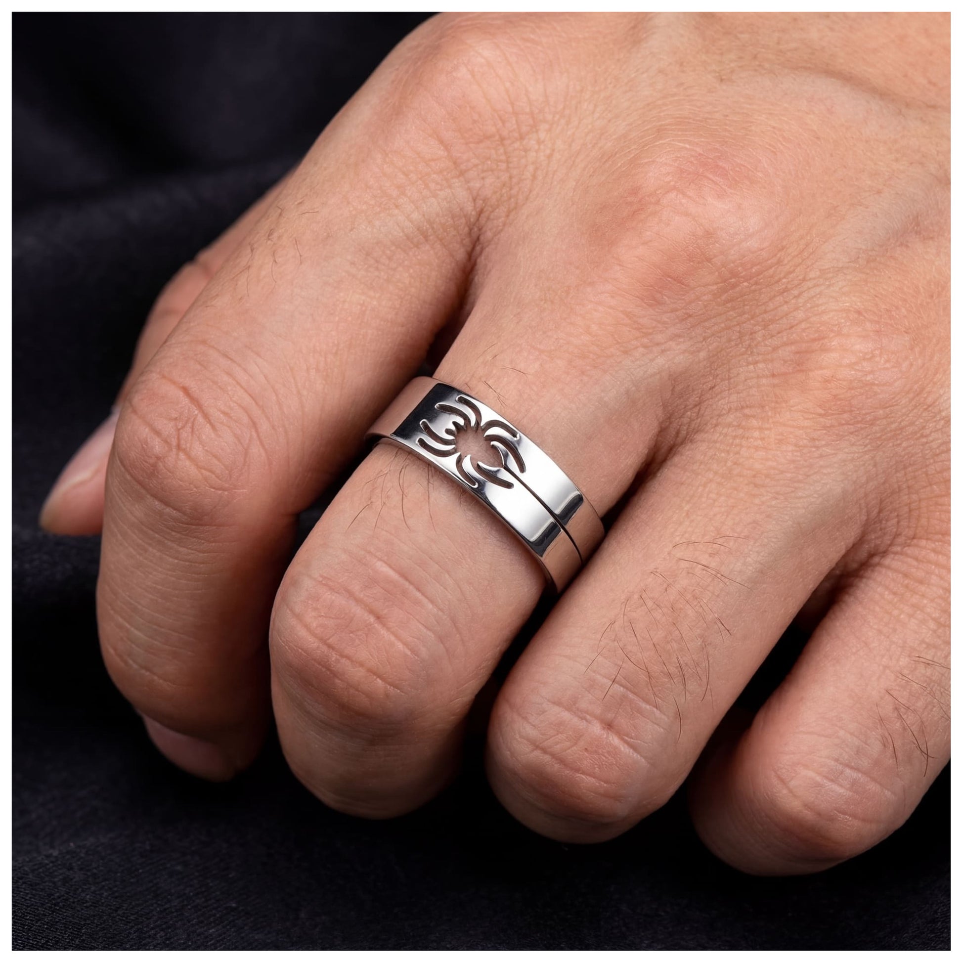 EDELSTAHL "SILVER SPIDER" RING - ICERAIN JEWELRY