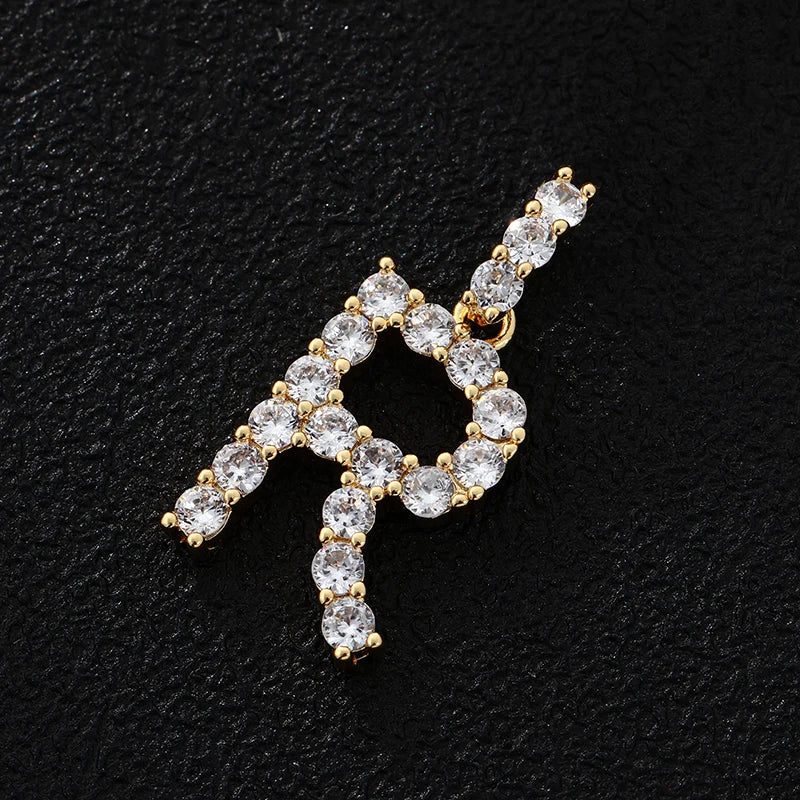 PERSONALISIERTER ICED OUT ANFANGSBUCHSTABE "SI" CHARM