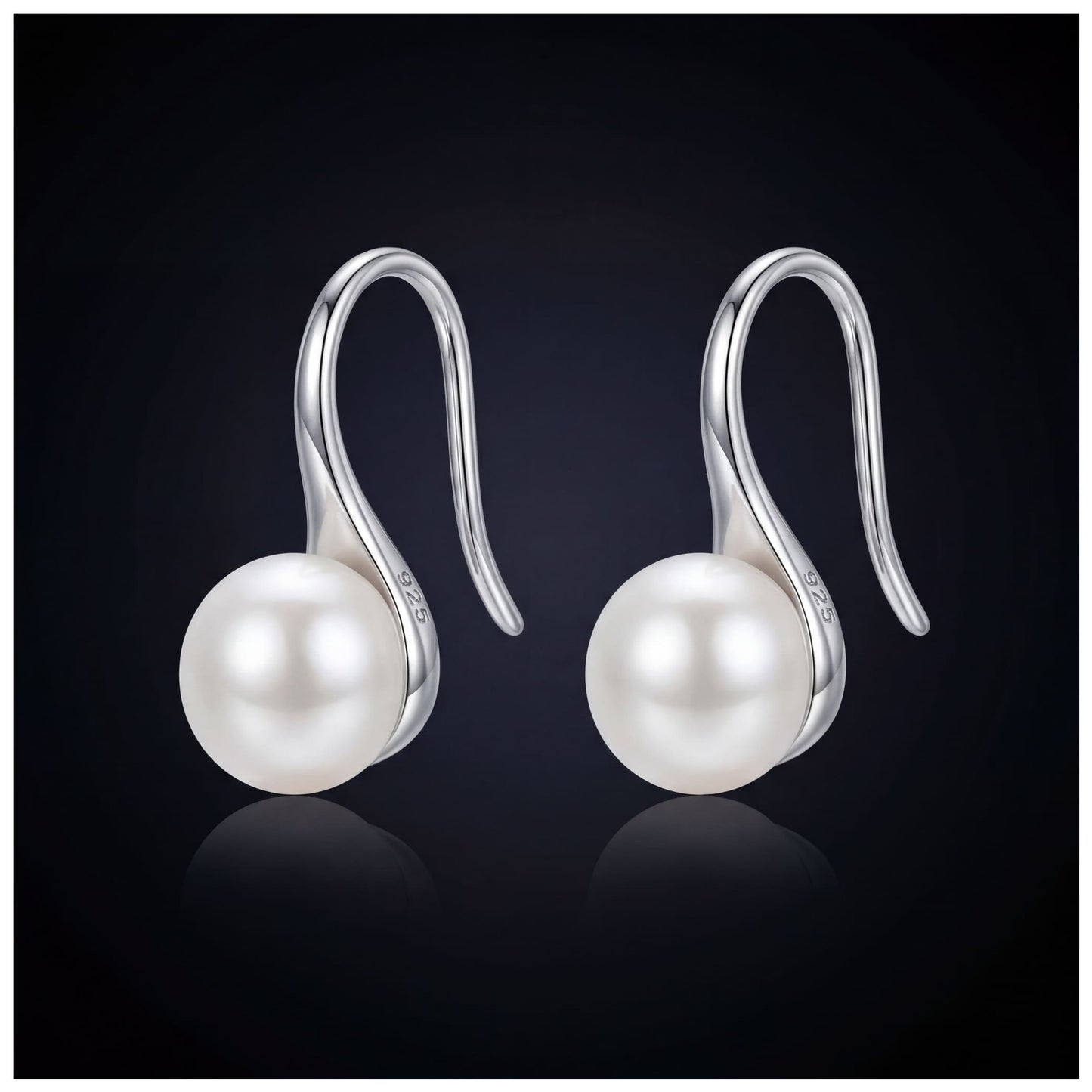 925S SILVER "PEARL V2" OHRRINGE - ICERAIN JEWELRY