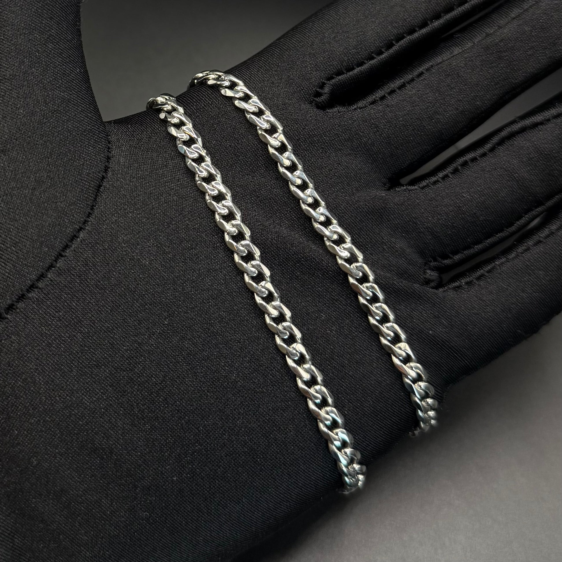 EDELSTAHL "SILVER CUBAN" KETTE - ICERAIN JEWELRY