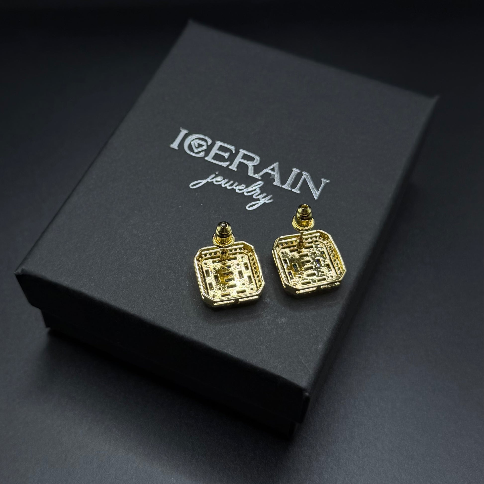 ICED OUT "GOLD PHANTASTICO" OHRRINGE - ICERAIN JEWELRY