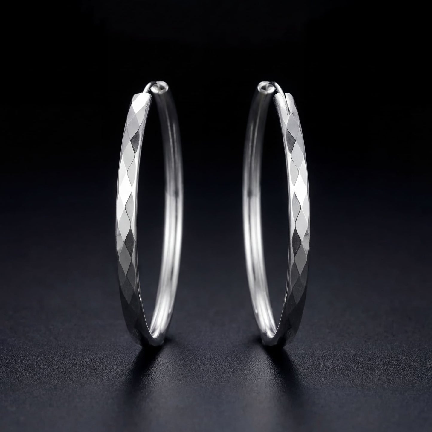 925S SILVER "HOOP V2" OHRRINGE - ICERAIN JEWELRY
