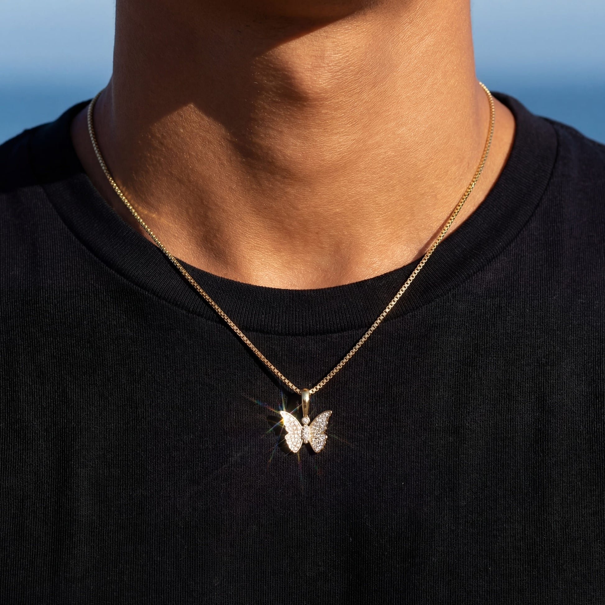 ICED OUT "BUTTERFLY" KETTE - ICERAIN JEWELRY