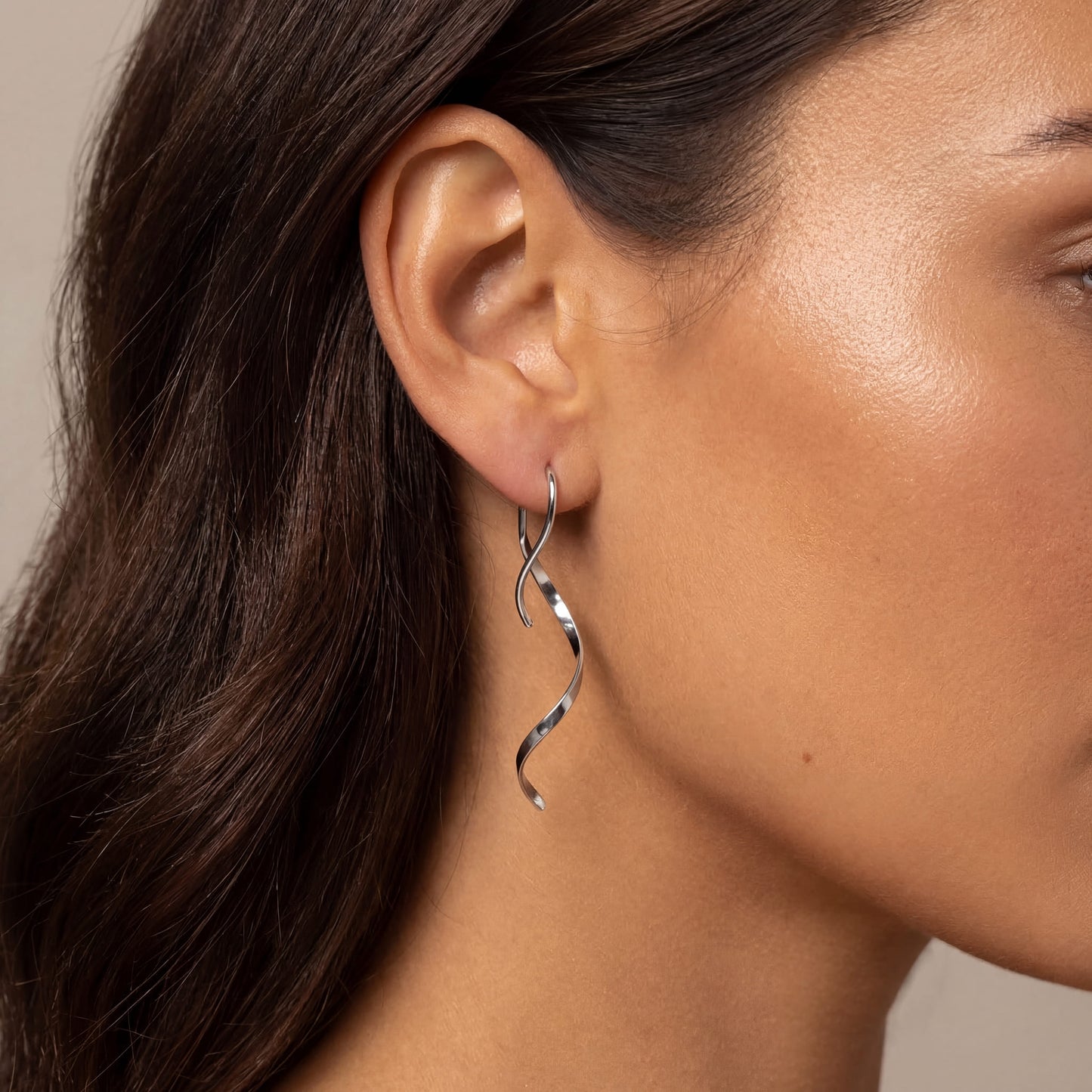 EDELSTAHL "SPIRAL" OHRRINGE - ICERAIN JEWELRY
