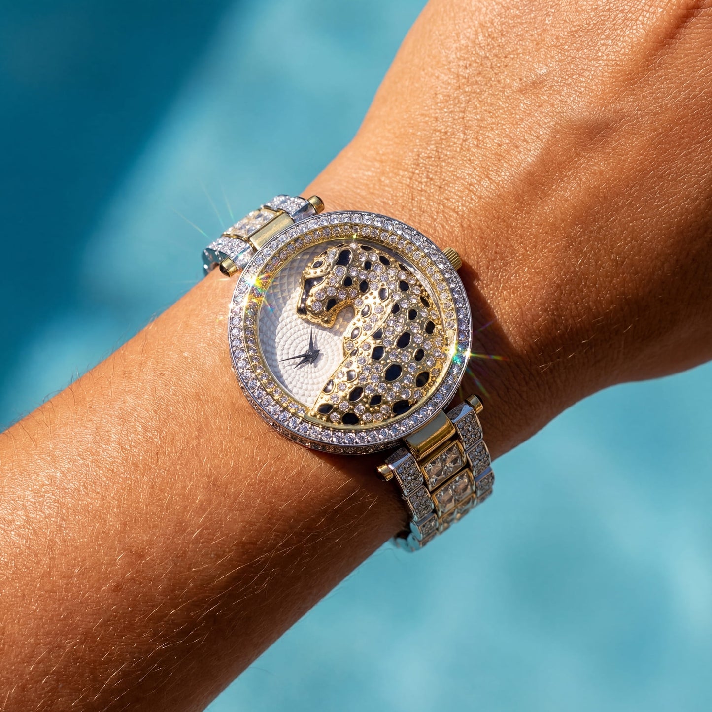 ICED OUT "LEOPARDO" UHR - ICERAIN JEWELRY