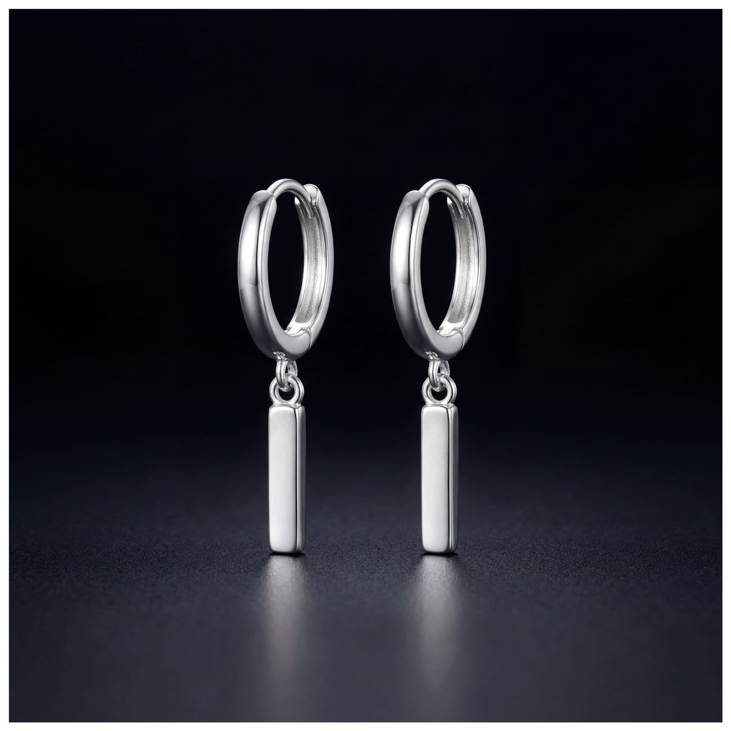 925S SILVER "SQUARE" OHRRINGE - ICERAIN JEWELRY