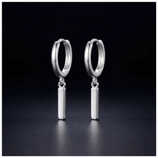 925S SILVER "SQUARE" OHRRINGE - ICERAIN JEWELRY