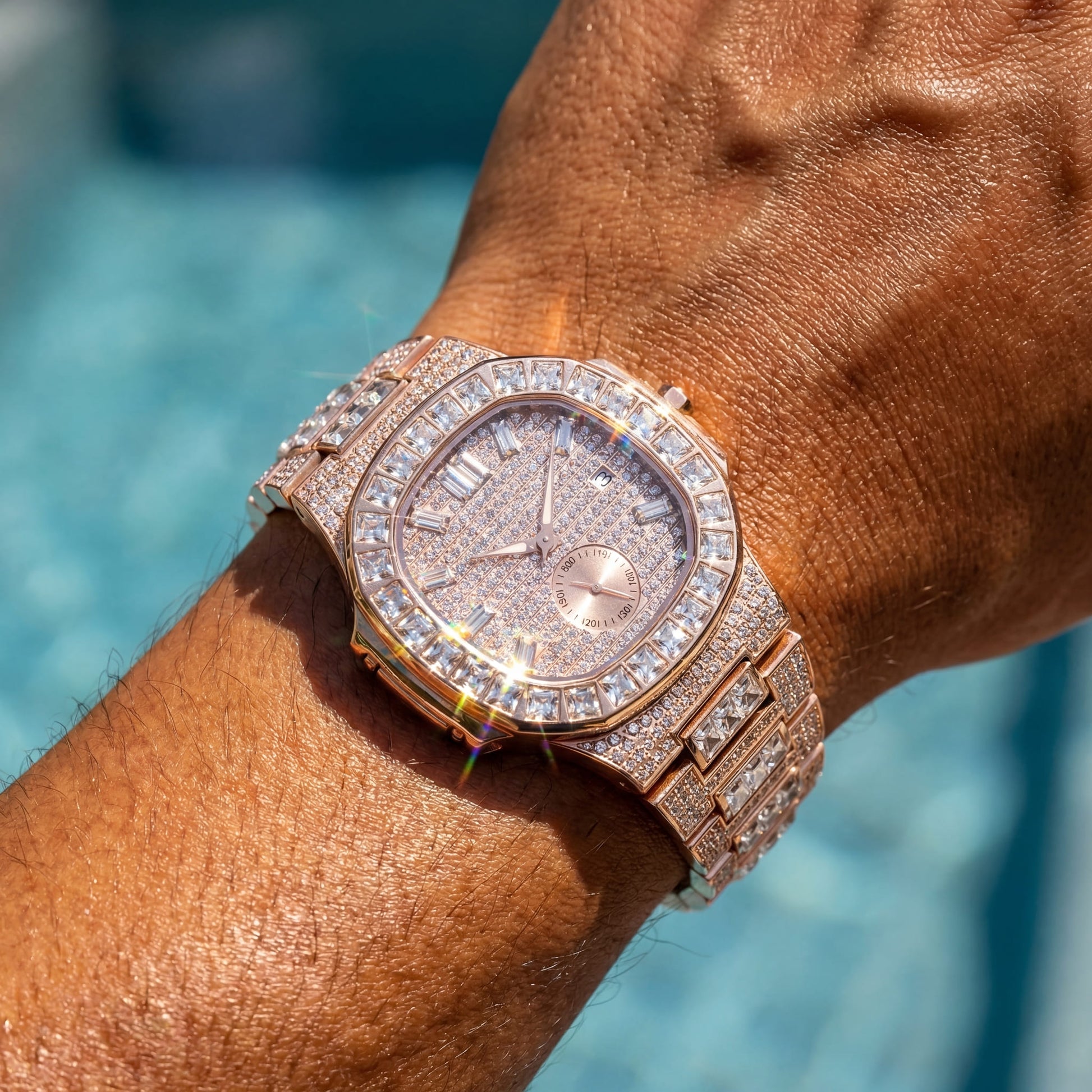 ICED OUT "FRACONO" UHR - ICERAIN JEWELRY