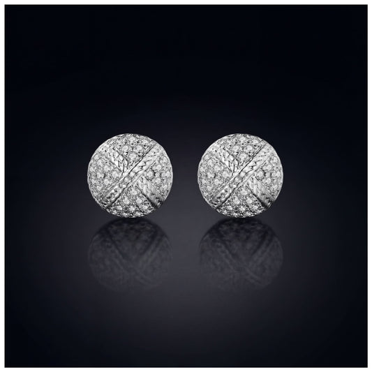 ICED OUT "SILVER X" OHRRINGE - ICERAIN JEWELRY